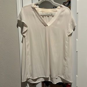 Sejour 100% polyester ruffle sleeve blouse.